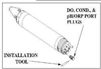 DO, COND, & pH/ORP PORT PLUGS INSTALLATION TOOL