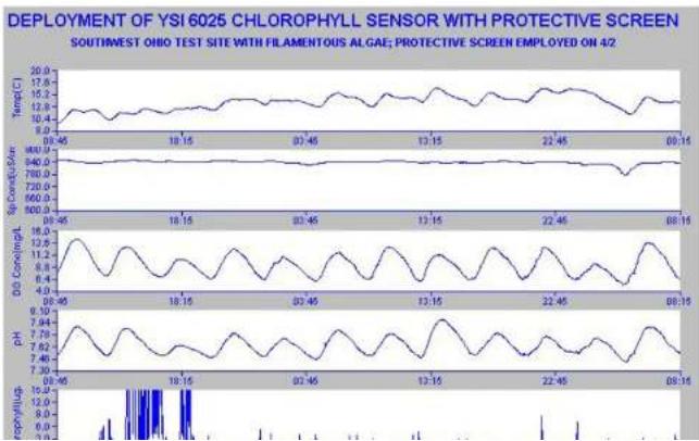 YSI 6445AF - What is the YSI 6025 chlorophyll probe designed to measure? - 3