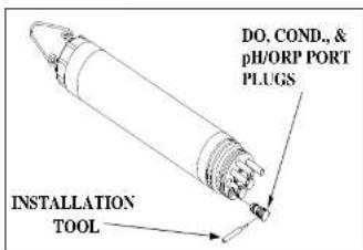 DO, COND., & pH/ORP PORT PLUGS INSTALLATION TOOL