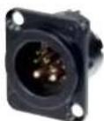 Neutrik NC4FXX-BAG - XLR Type Data Power Connectors - 8 + 2 pole - 3