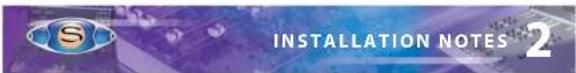 INSTALLATION NOTES 2