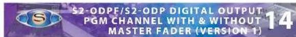 S2-ODPF/S2-ODP DIGITAL OUTPUT PGM CHANNEL WITH & WITHOUT MASTER FADER (VERSION 1)
