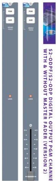 S2-ODPF/S2-ODP DIGITAL OUTPUT PGM CHANNEL WITH & WITHOUT MASTER FADER (VERSION 2)