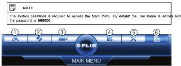 FLIR DNR1146 - Using the Main Menu - 1
