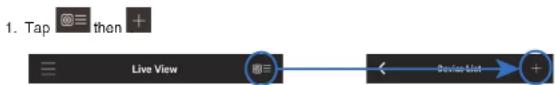 FLIR M3104E2 - To add a device using an IP or DDNS address: - 1