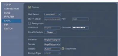FLIR M3104E2 - To configure Email Alerts: - 1