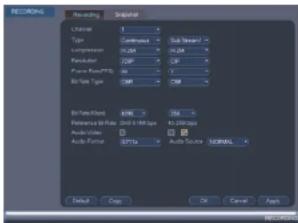FLIR M3104E2 - To configure audio recording: - 1