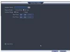FLIR M3104E2 - To configure holidays: - 2