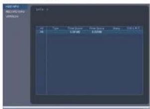 FLIR M3104E2 - HDD Info - 1