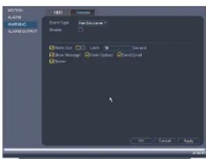 FLIR DNR408P2 - Configuring Network Warnings - 1