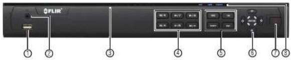 FLIR DNR408P2 - DNR400 Series Front Panel - 1