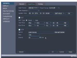 FLIR DNR408P2 - To set the date and time: - 2
