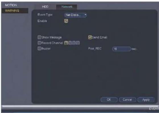 FLIR M51082 - To configure network warnings: - 1