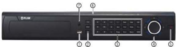 FLIR DNR516P6 - DNR500 Series Front Panel - 1