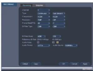 FLIR M3104E1 - To configure recording quality: - 1