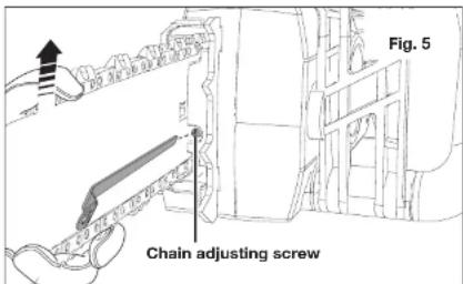 Sun Joe 24V-10CS-CT-RM - Adjusting the Chain Tension - 2