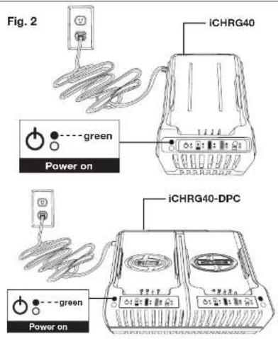 Sun Joe ION8PS2-CT-RM - Charging the Battery - 1