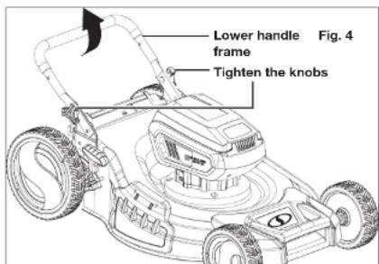 Sun Joe 24V-X2-21LM-CT-RM - Handle Assembly - 1