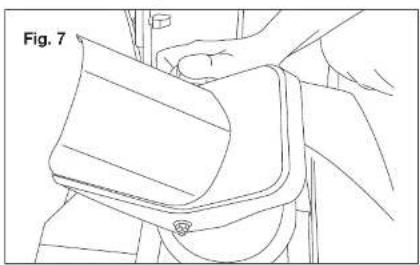 Line drawing of a hand holding a device, labeled Fig. 7 (no text or symbols on the diagram itself)