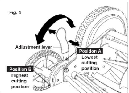 Sun Joe MJ504M-RM - Cutting height adjustment - 1