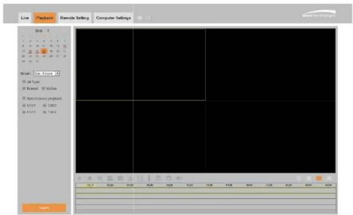 Speco Technologies ZIPK8T2 - To search recordings: - 1