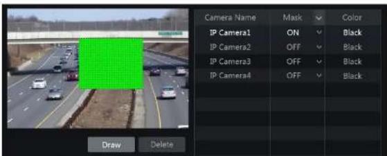 Speco Technologies ZIPL84D2 - Mask Settings - 1