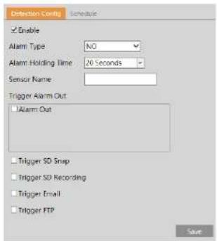 Speco Technologies O4FB1M - Alarm In (Sensor Input) - 1