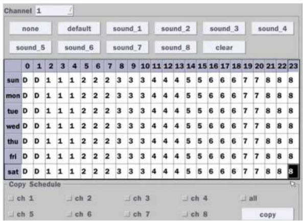 Speco Technologies D8WHUM - SCHEDULE - 1