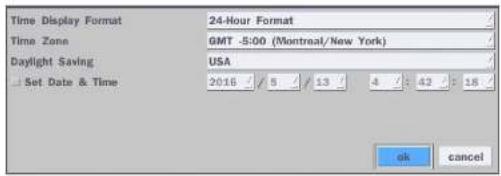 Speco Technologies D8WHUM - Select ON from the DAYLIGHT SAVING dropdown menu. - 1