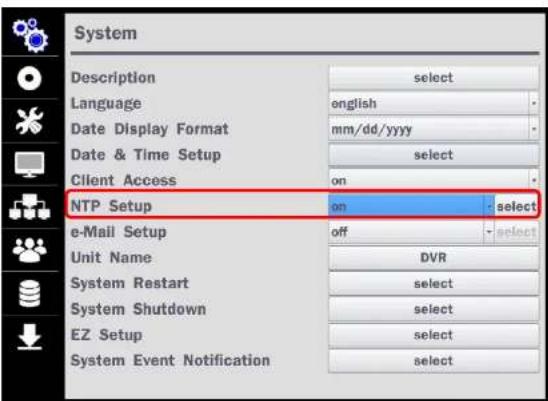 Speco Technologies D4WVNP - 2-3. Setting NTP (Network Time Protocol) - 1