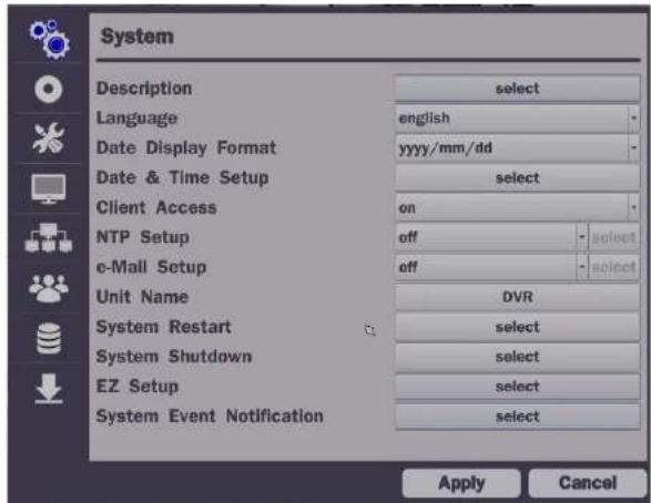 Speco Technologies D4WVNP - 4-2. Setup - System Mode - 1
