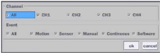 Speco Technologies D4WVNP - 5-3-3. Event Search - 2