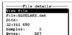 YSI 6432AF - LOGGING OF DATA FROM SEVERAL DIFFERENT SITES TO THE SAME FILE - USE OF A "MULTI-SITE" LIST - 9