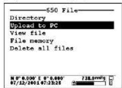 YSI 6450AF - UPLOAD A FILE FROM A 650 DM DISPLAY/LOGGER - 1