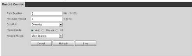 Dahua Technology IPC-HDBW5442R-ASE-OPAT - Setting Record Control - 2