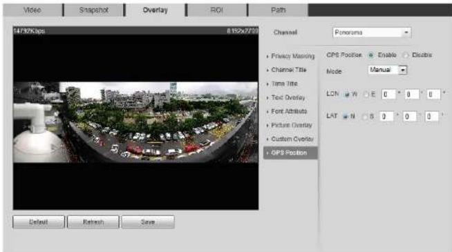 Dahua Technology IPC-HDBW5442R-ASE-OPAT - Configuring GPS Position - 1