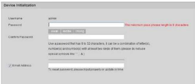 Dahua Technology IPC-HDBW5442E-ZHE - Device Initialization - 3