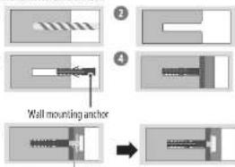 Wall mounting anchor