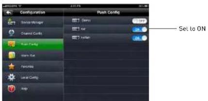 FLIR SyncroIP DNE12TL22 - To enable Push Notifications: - 3