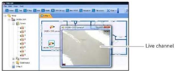 FLIR DH2589TBB - To view live video on E-Map: - 1