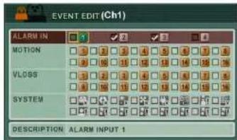 FLIR DH2589TBB - About the EVENT EDIT window - 1