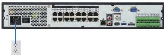 FLIR DNR532R4 - Step 5: Connect the Power Cable to Power the NVR - 1