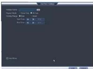 FLIR M441612 - To configure holidays: - 2