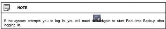 FLIR M441612 - To use Real-time Backup: - 1