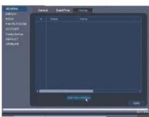 FLIR M441612 - To configure holidays: - 1