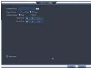 FLIR M42088 - To configure holidays: - 2