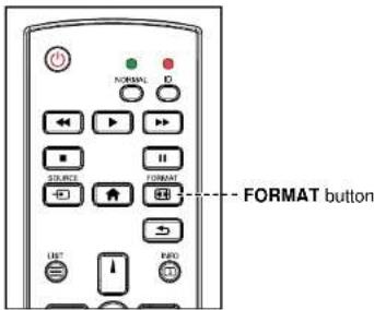 AG Neovo NSD-8601Q - Changing the Picture Format - 1