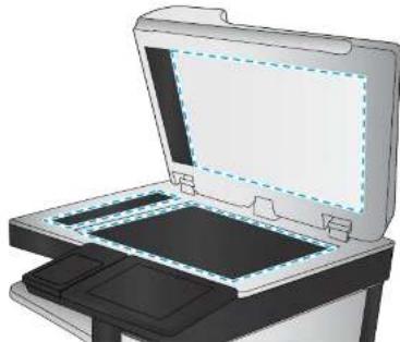 HP PageWide Enterprise 785f - Check the scanner glass for dirt and smudges - 2