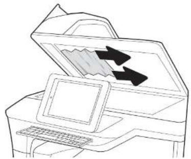 HP PageWide Enterprise 785f - Clear paper jams in the document feeder - 3