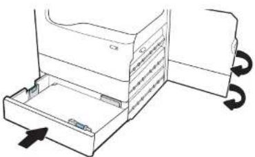 HP PageWide Enterprise 785f - Clear paper jams in Tray 3 - 3